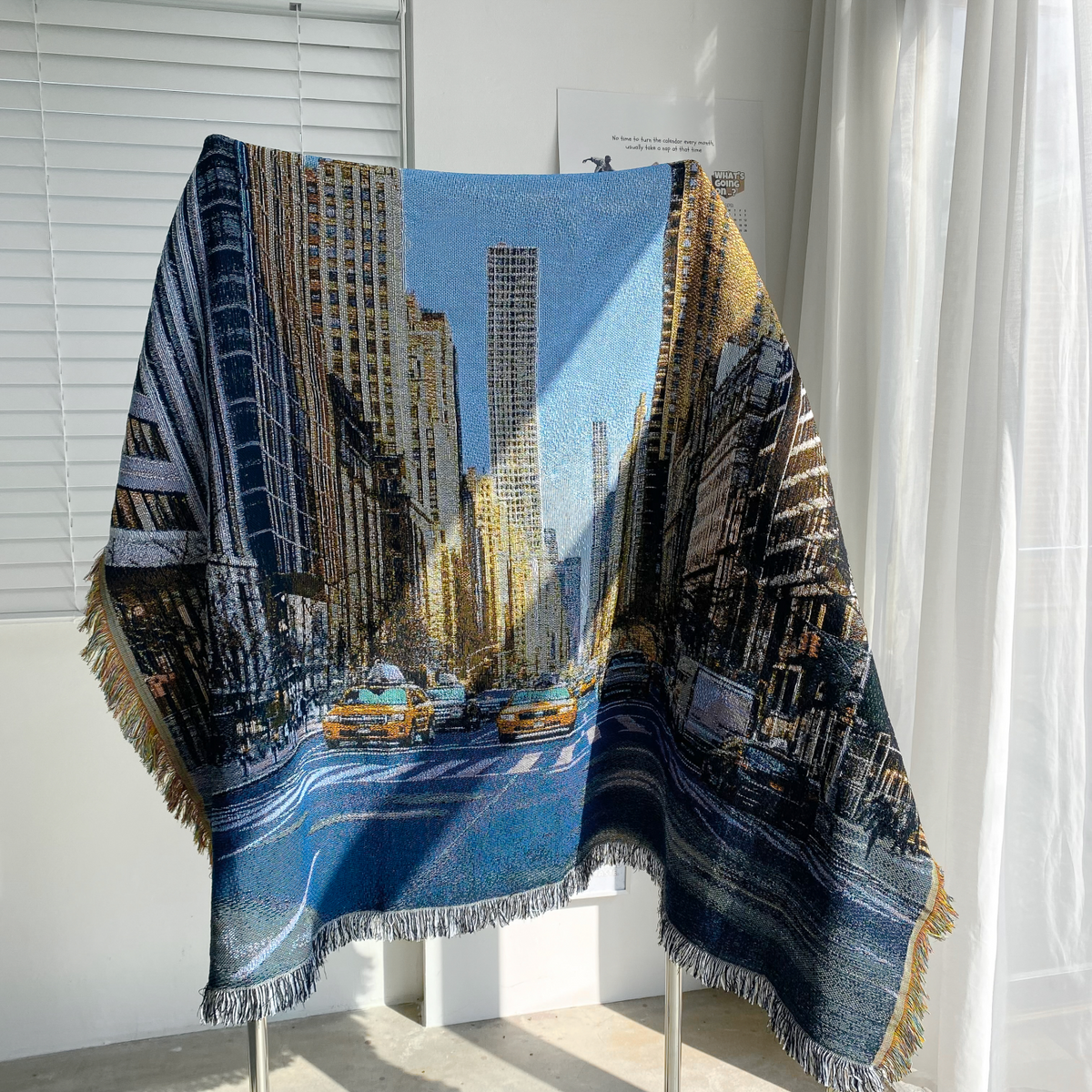 포레울(FOREWOOL) 패브릭 담요 행잉 빈티지 블랭킷 3designs