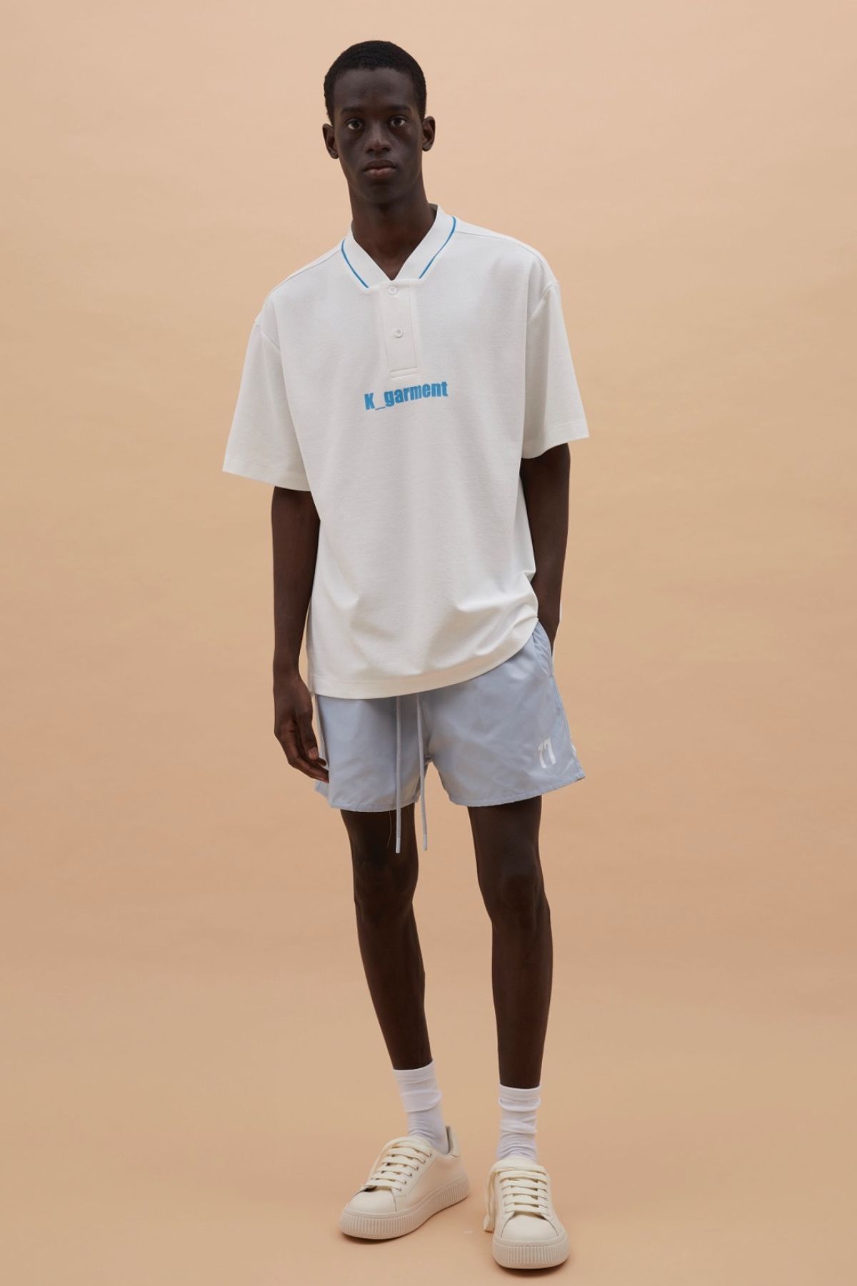 카먼트(K-GARMENT) (UNI) 나이론 트랙쇼츠 BULE