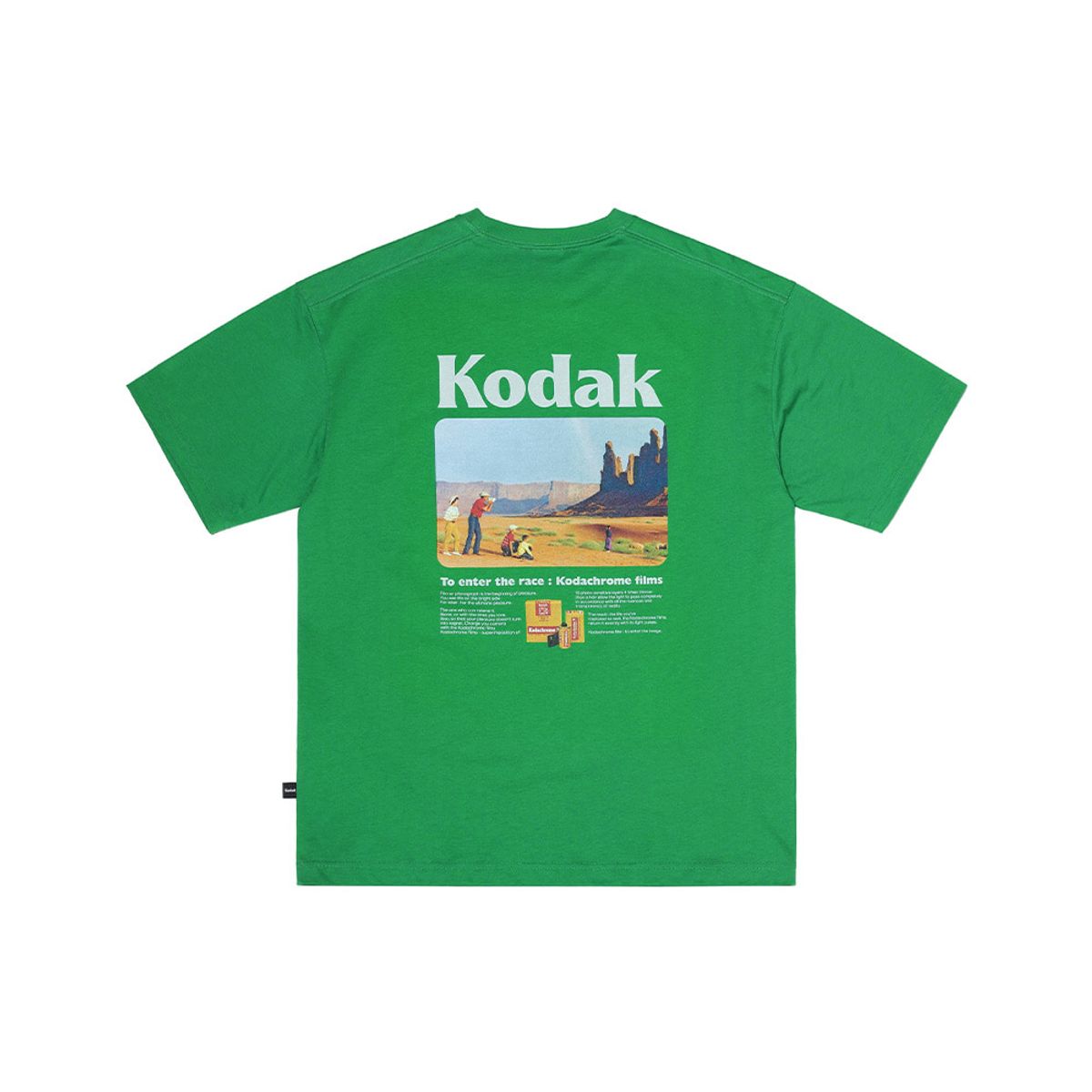코닥(KODAK) 씨너리 백그래픽 반팔티셔츠 GREEN