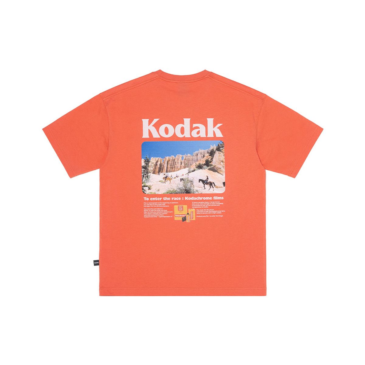 코닥(KODAK) 씨너리 백그래픽 반팔티셔츠 RED
