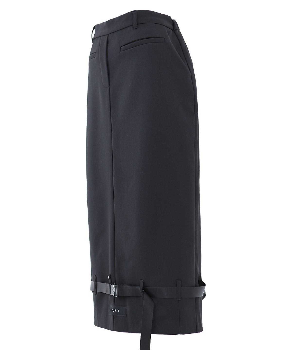 플라즈마스페어(PLASMA SPHERE) BELT SKIRT IN BLACK (기모 벨트 스커트)