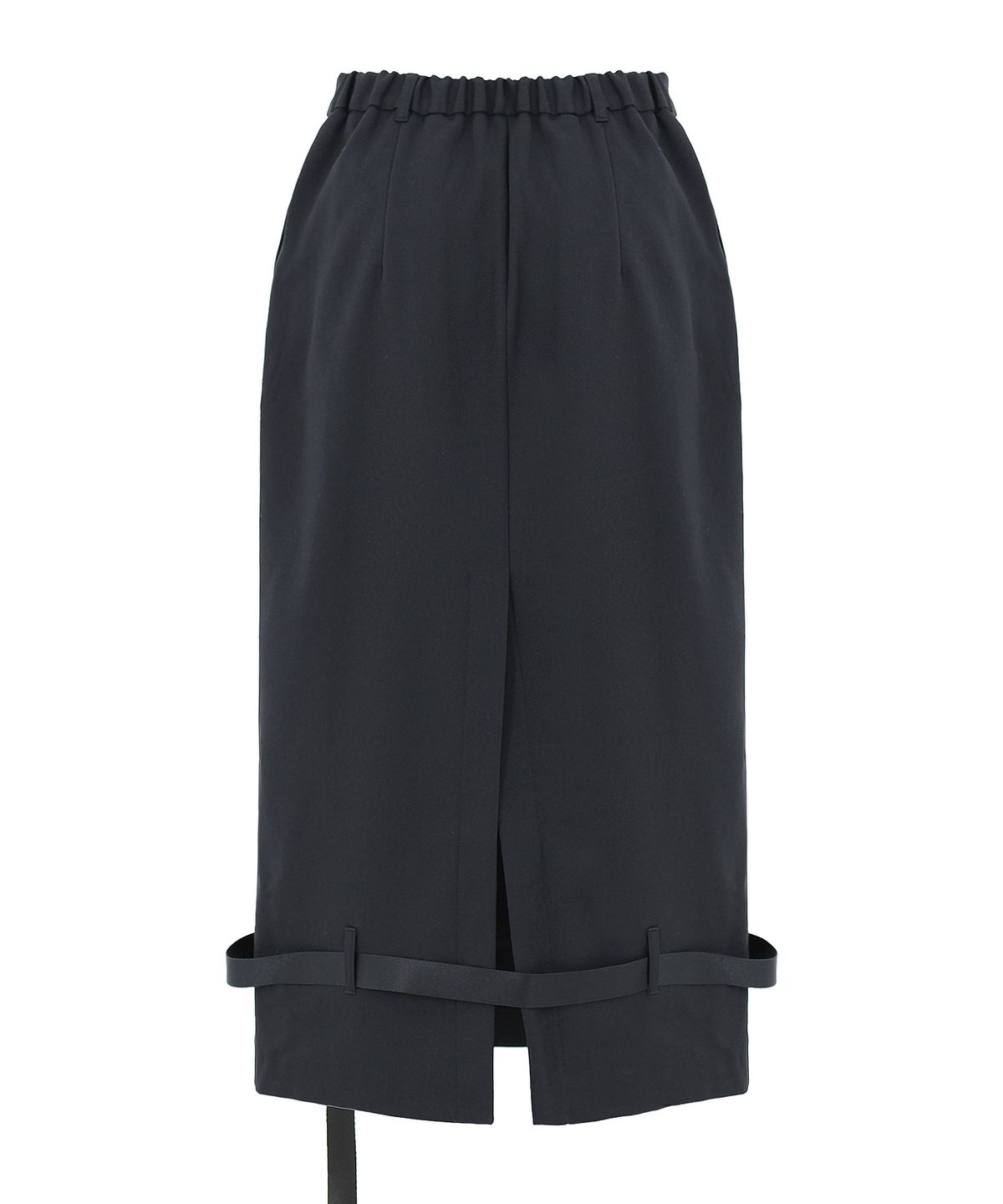 플라즈마스페어(PLASMA SPHERE) BELT SKIRT IN BLACK (기모 벨트 스커트)