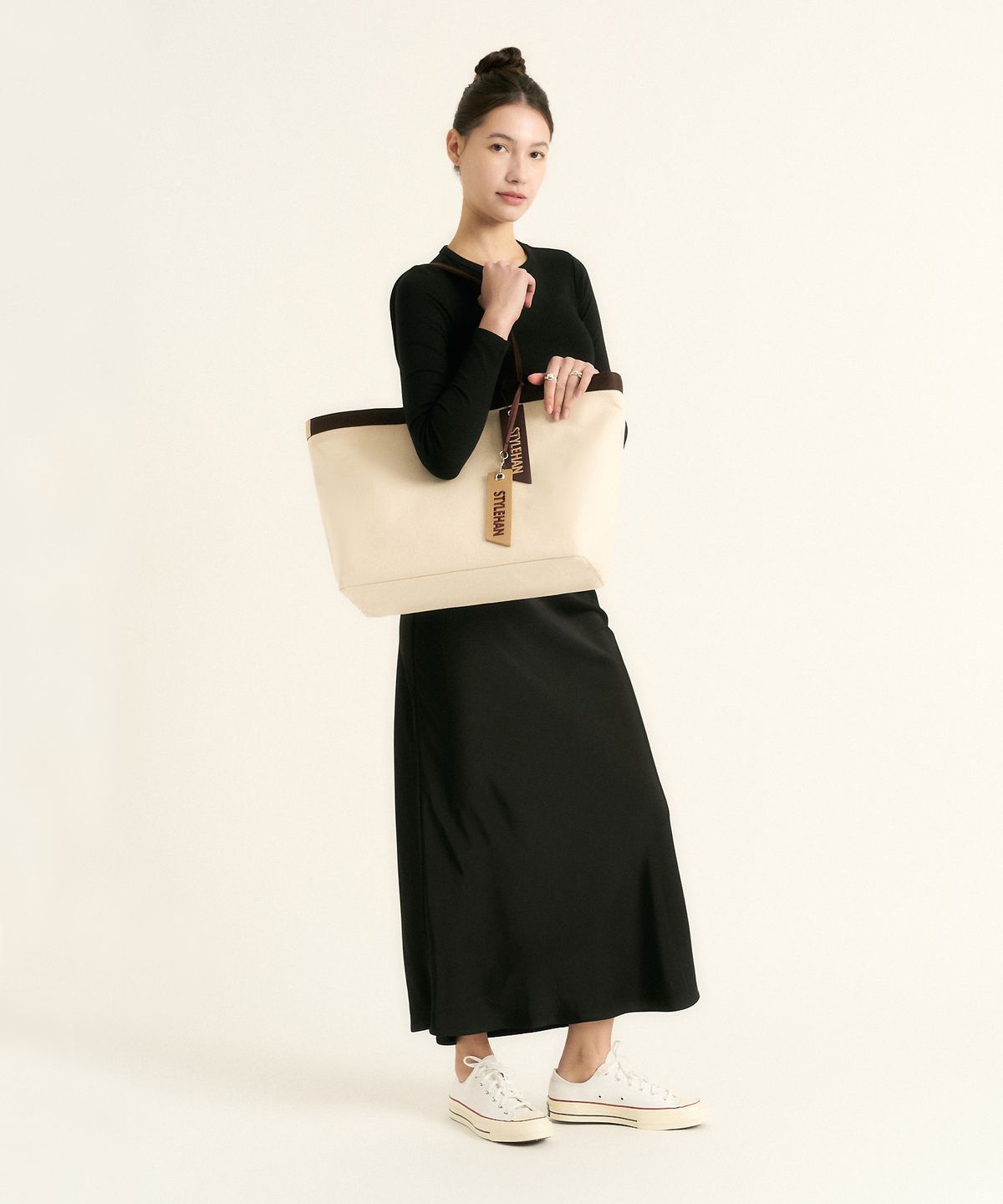 스타일한(STYLEHAN) Dama 쇼퍼백 Natural