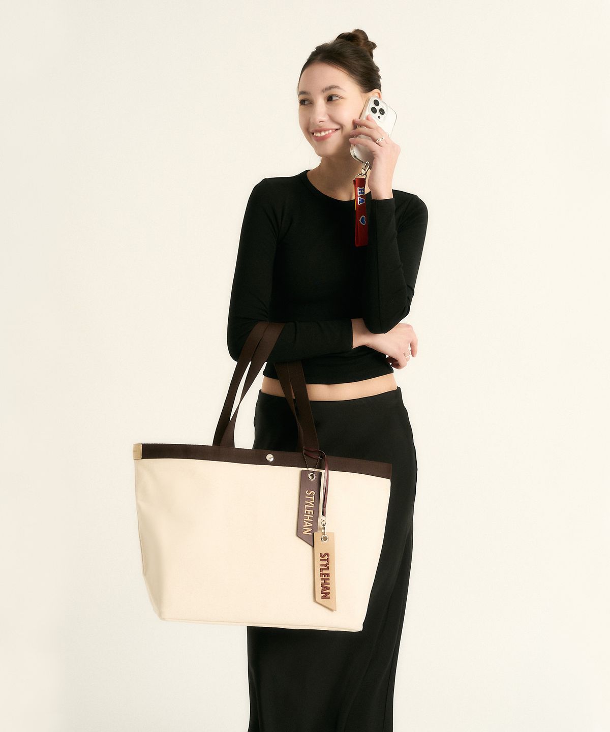스타일한(STYLEHAN) Dama 쇼퍼백 Natural