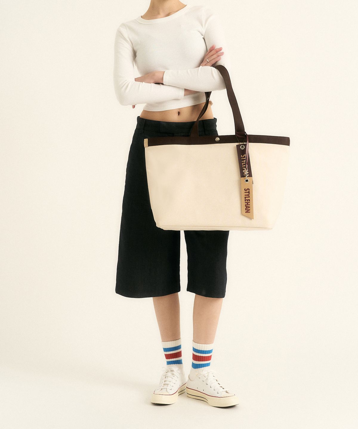 스타일한(STYLEHAN) Dama 쇼퍼백 Natural