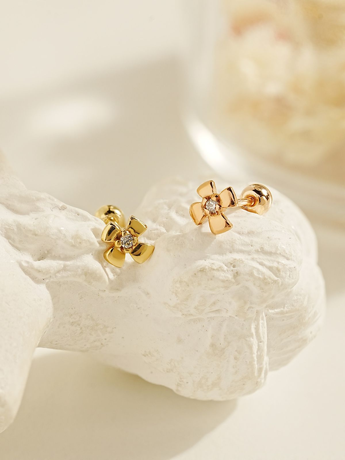 미니멀피어싱(MINIMALPIERCING) 14K 폴라리스 피어싱 귀걸이