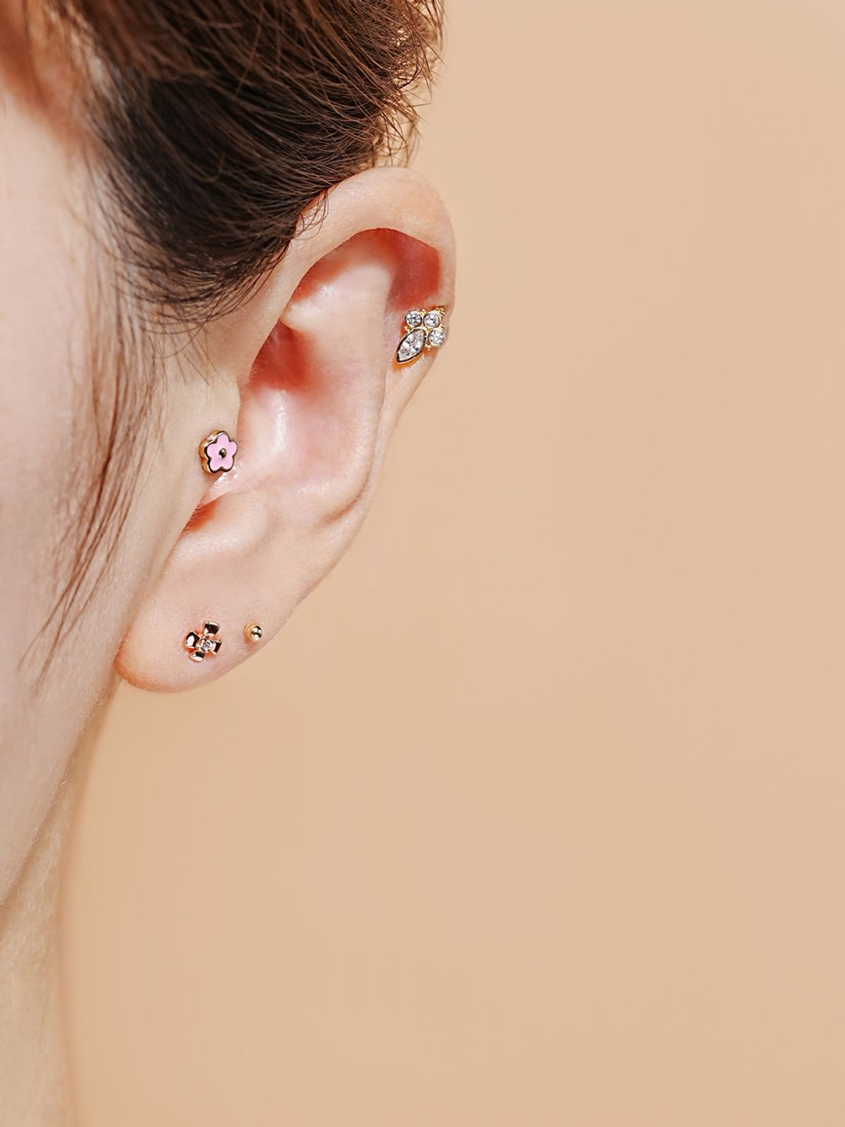 미니멀피어싱(MINIMALPIERCING) 14K 폴라리스 피어싱 귀걸이