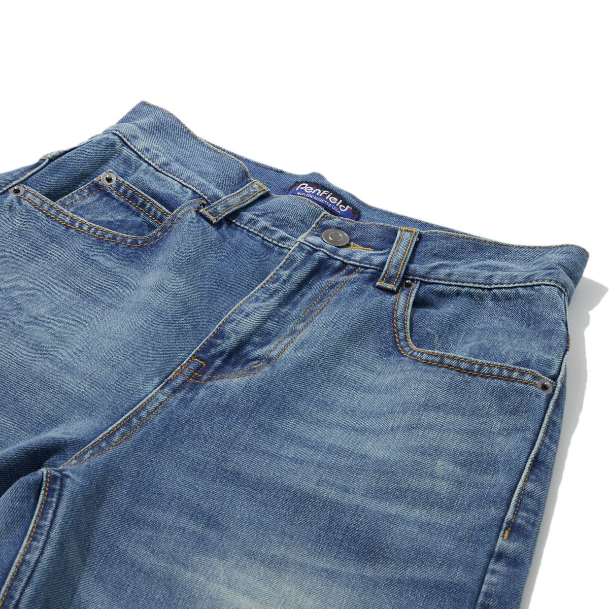 펜필드(PENFIELD) 우먼즈 1975 워시드 셀비지 진 스카이블루_FR1WP03U
