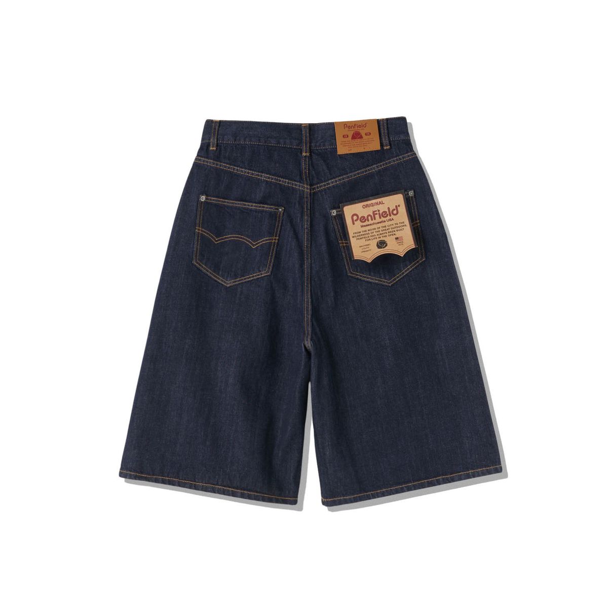 펜필드(PENFIELD) 시그니처 워시드 버뮤다 팬츠 인디고_FS1WP06U
