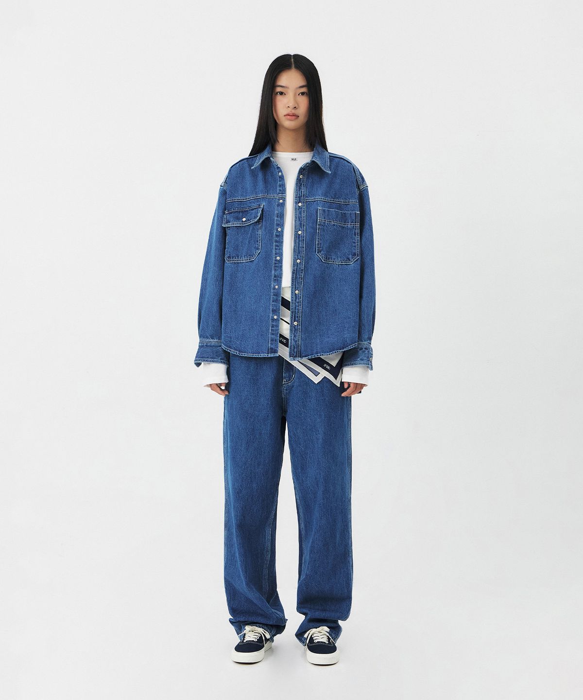 그로브(GROVE) NORMA DENIM SHIRT [2COLORS]