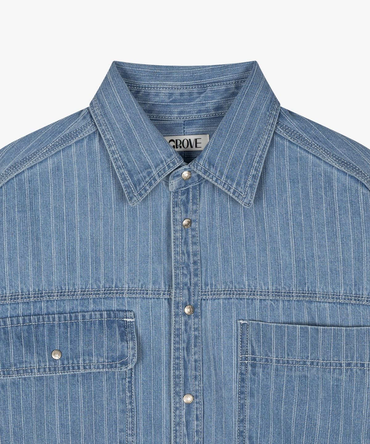 그로브(GROVE) NORMA DENIM SHIRT [2COLORS]