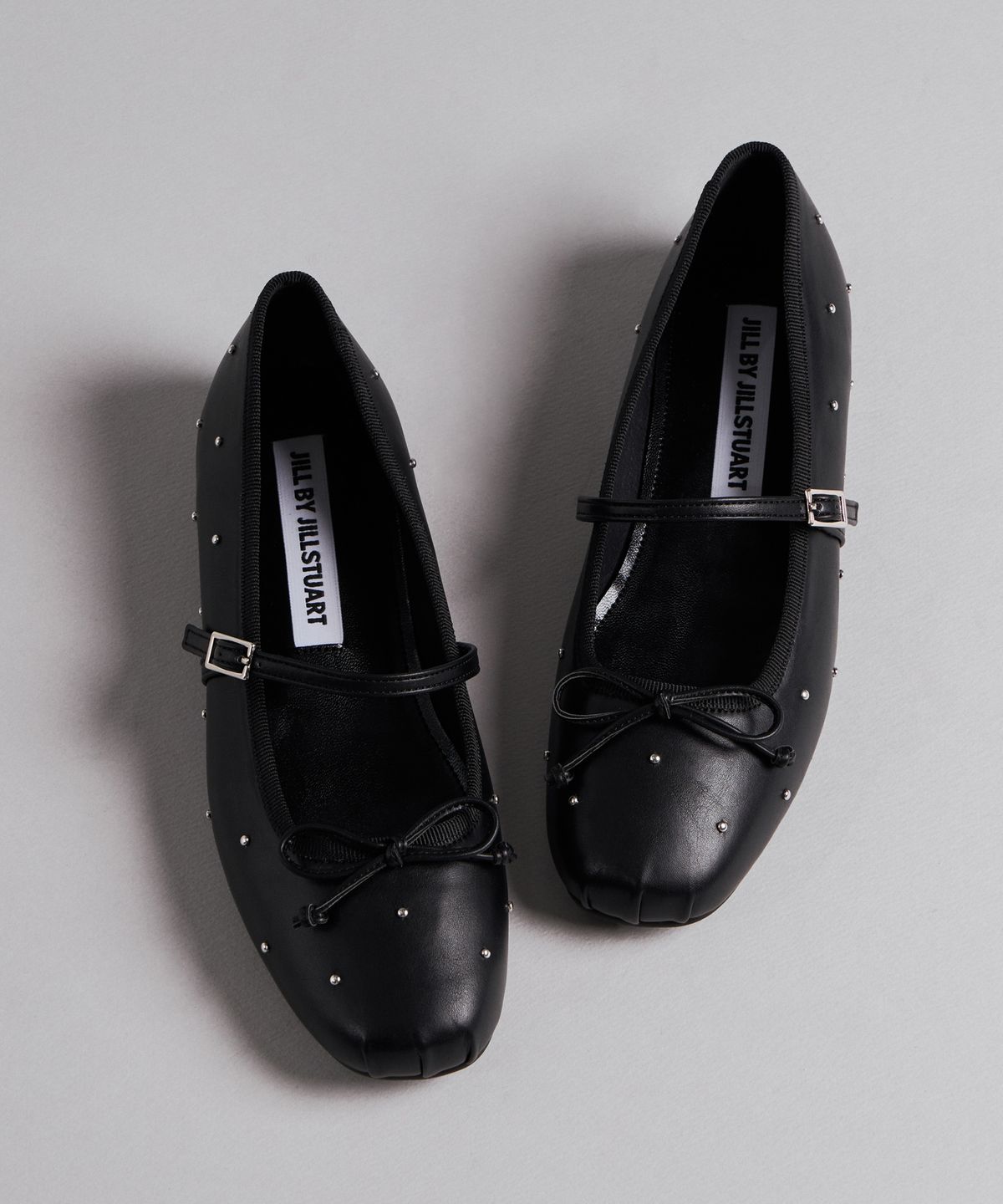 질바이질스튜어트(JILL BY JILLSTUART) [루시] 스터드 리본 메리제인 - 2color