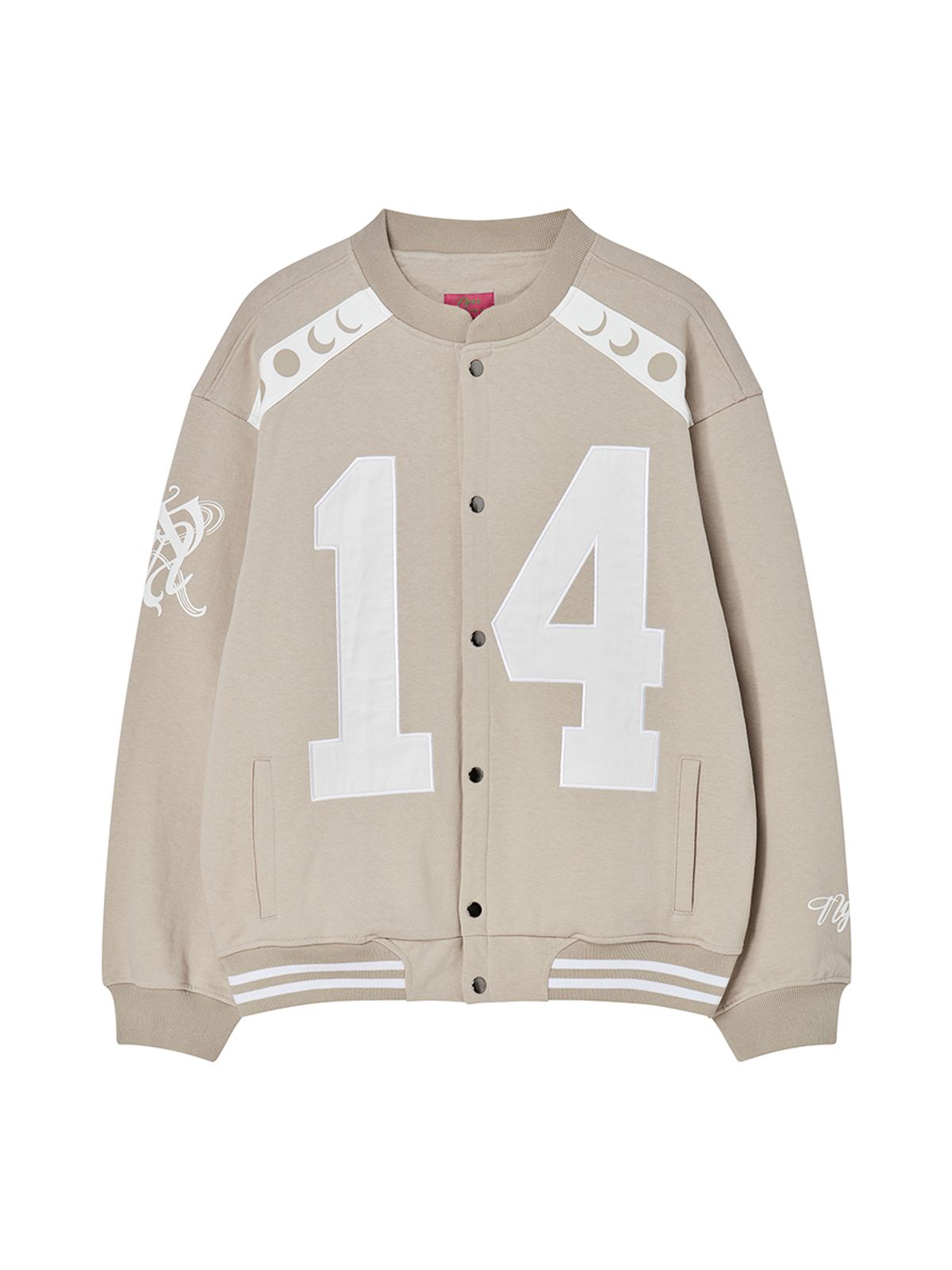 엔와이엑스엑스(NYXX) SWEAT VARSITY JACKET BEIGE