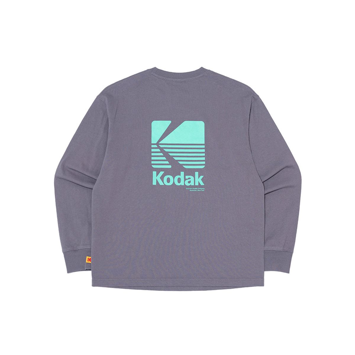 코닥(KODAK) 빅로고 그래픽 긴팔 티셔츠 GREY