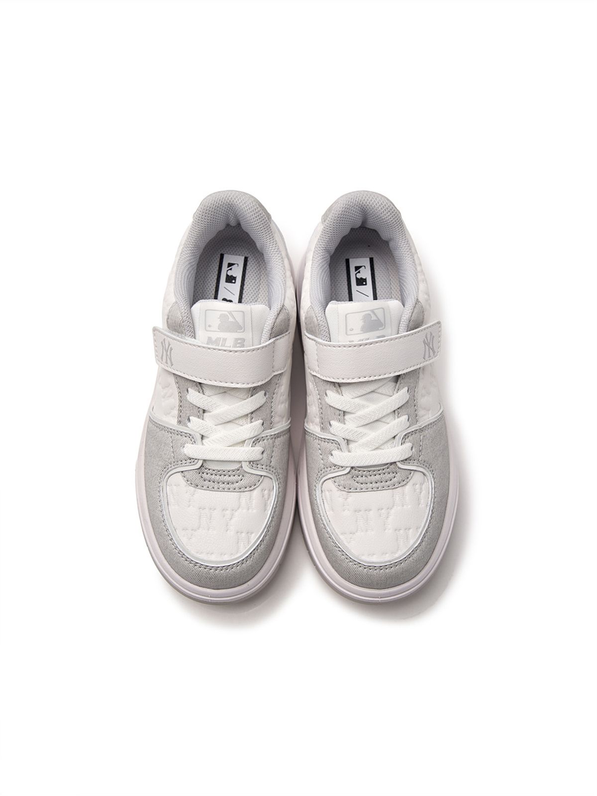 엠엘비 키즈(MLB KIDS) 청키 라이너 엠보 데님 모노그램 주니어 NY (L.Grey)