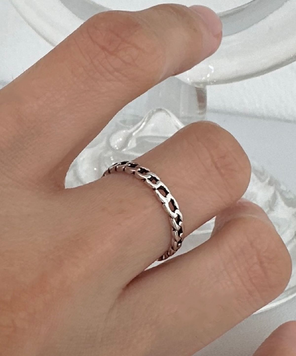 바라두(BARADU) [BARADU 925] Antique chain ring