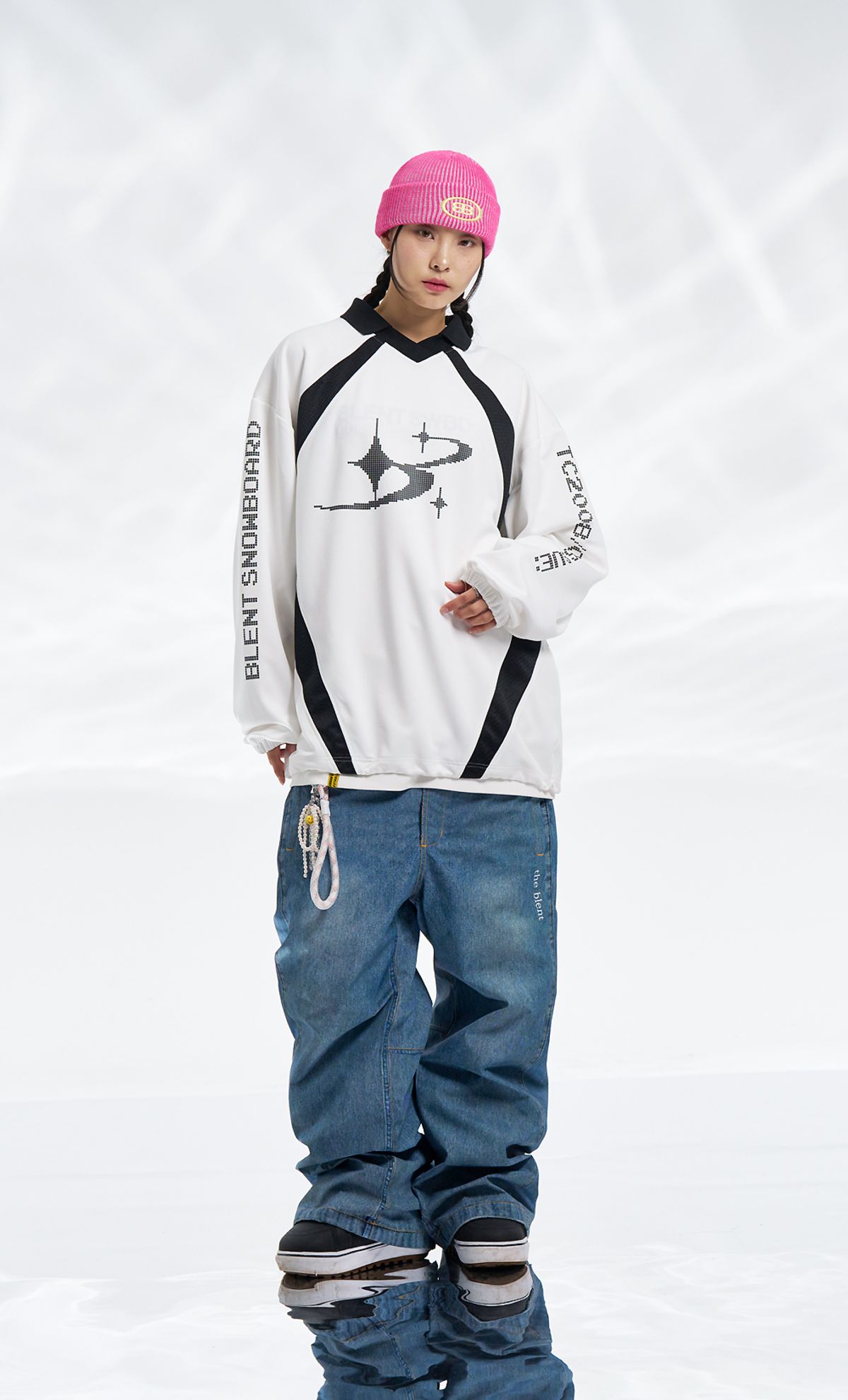 블렌트(BLENT) Block Jersey - White