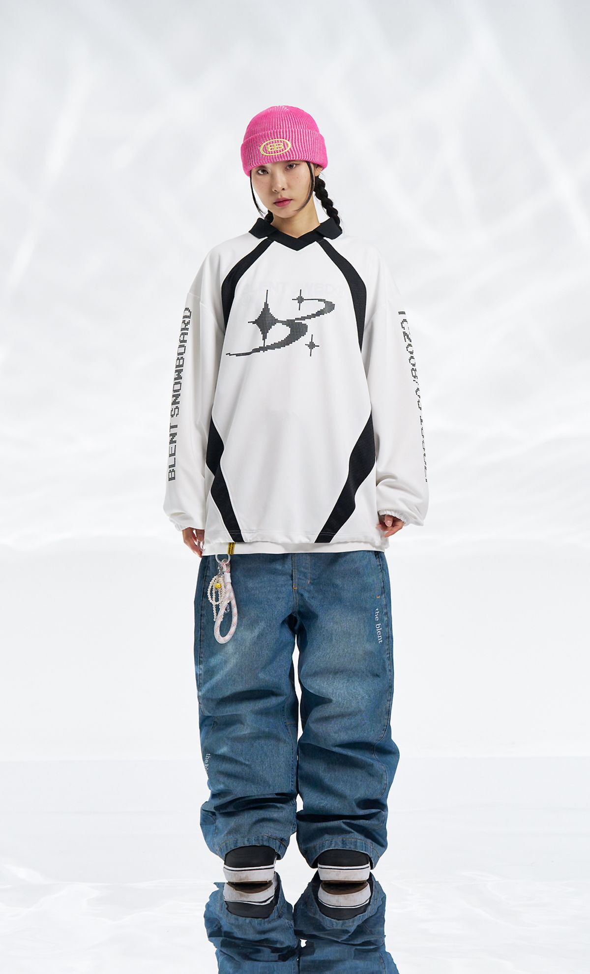 블렌트(BLENT) Block Jersey - White