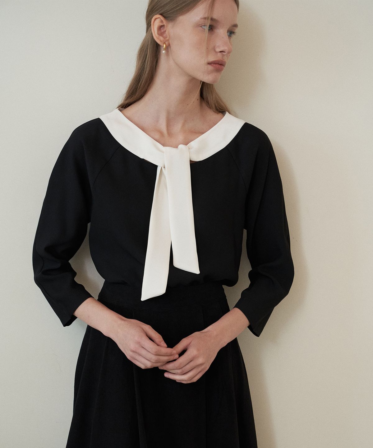 플로브(FLOVE) LONDON BLOUSE BK
