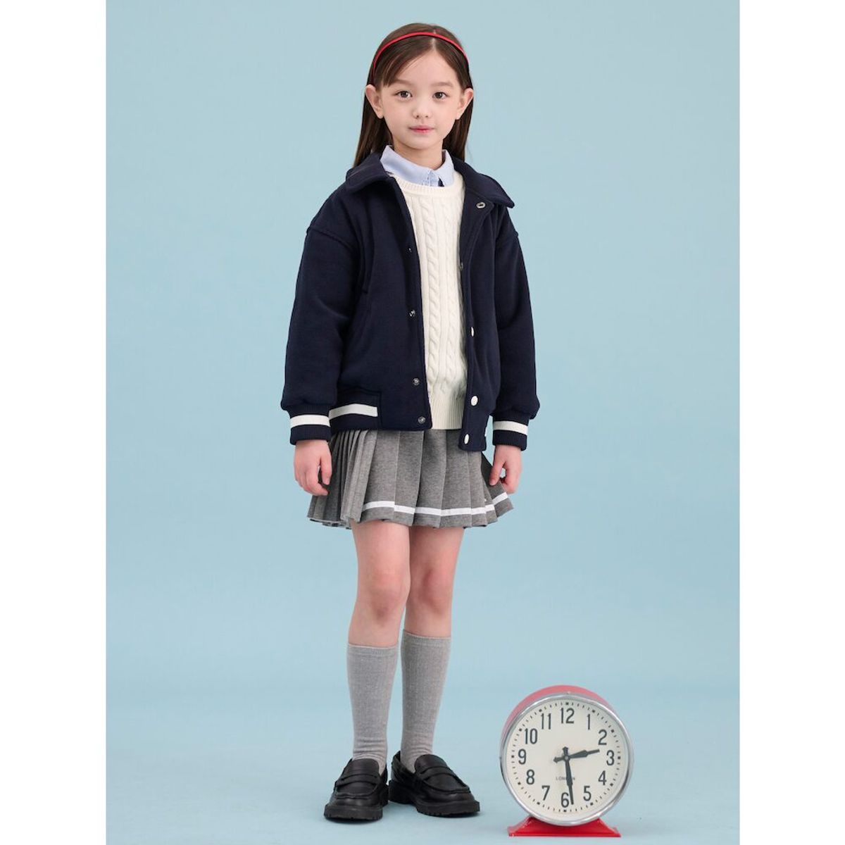 빈폴 키즈(BEANPOLE KIDS) 플리스 칼라 야구점퍼  네이비 (BI5141U01R) (BI5141U01R)