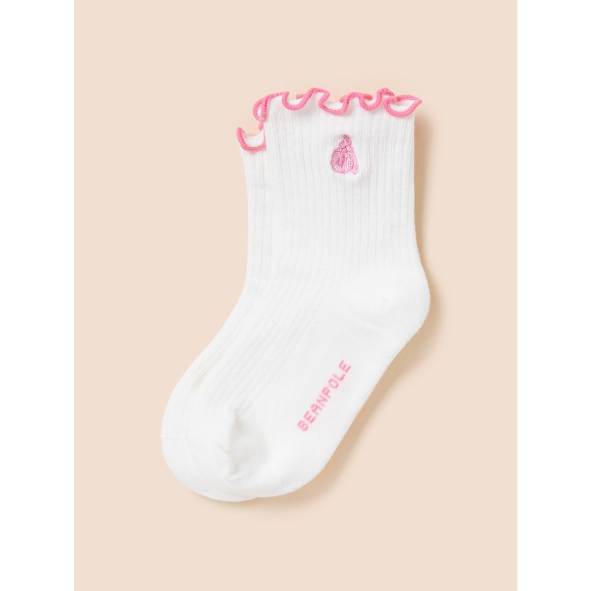 빈폴 키즈(BEANPOLE KIDS) 여아 골지 양말 2족 SET  아이보리 (BI51KTG010)