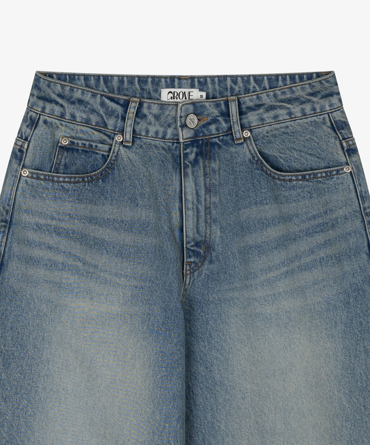 그로브(GROVE) LID HIGH WAIST DENIM PANTS [2COLORS]