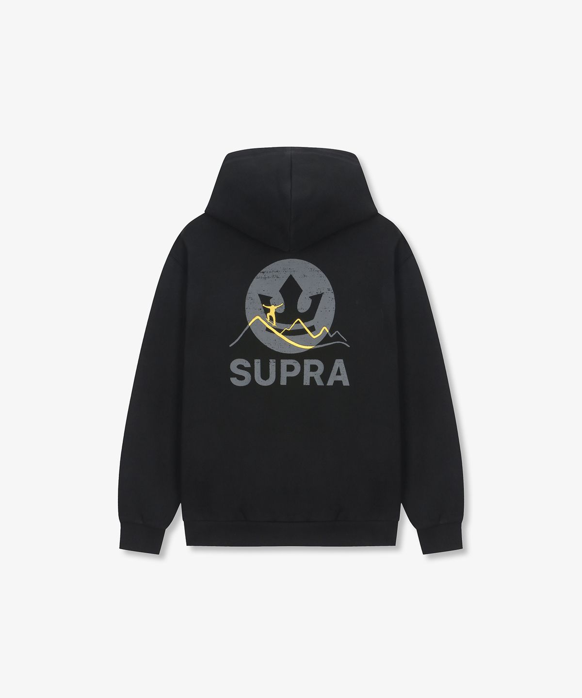 수프라(SUPRA) 크라운 크로스 마운틴 라인 오버랩 후드(BLACK)