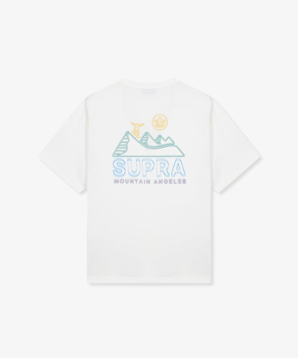 수프라(SUPRA) 컬러 그래픽 마운틴 티셔츠(WHITE)