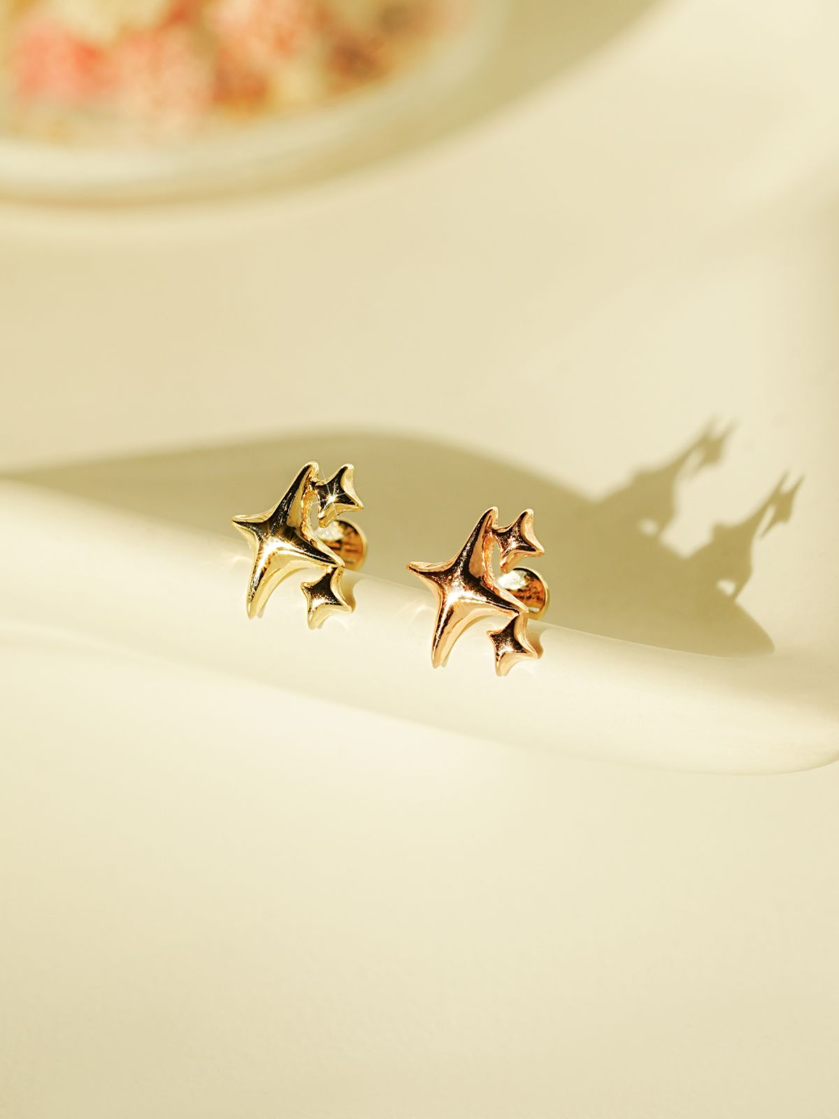 미니멀피어싱(MINIMALPIERCING) [0.8mm]14K 인터널 트윙클 글로시 라블렛 피어싱 귀걸이