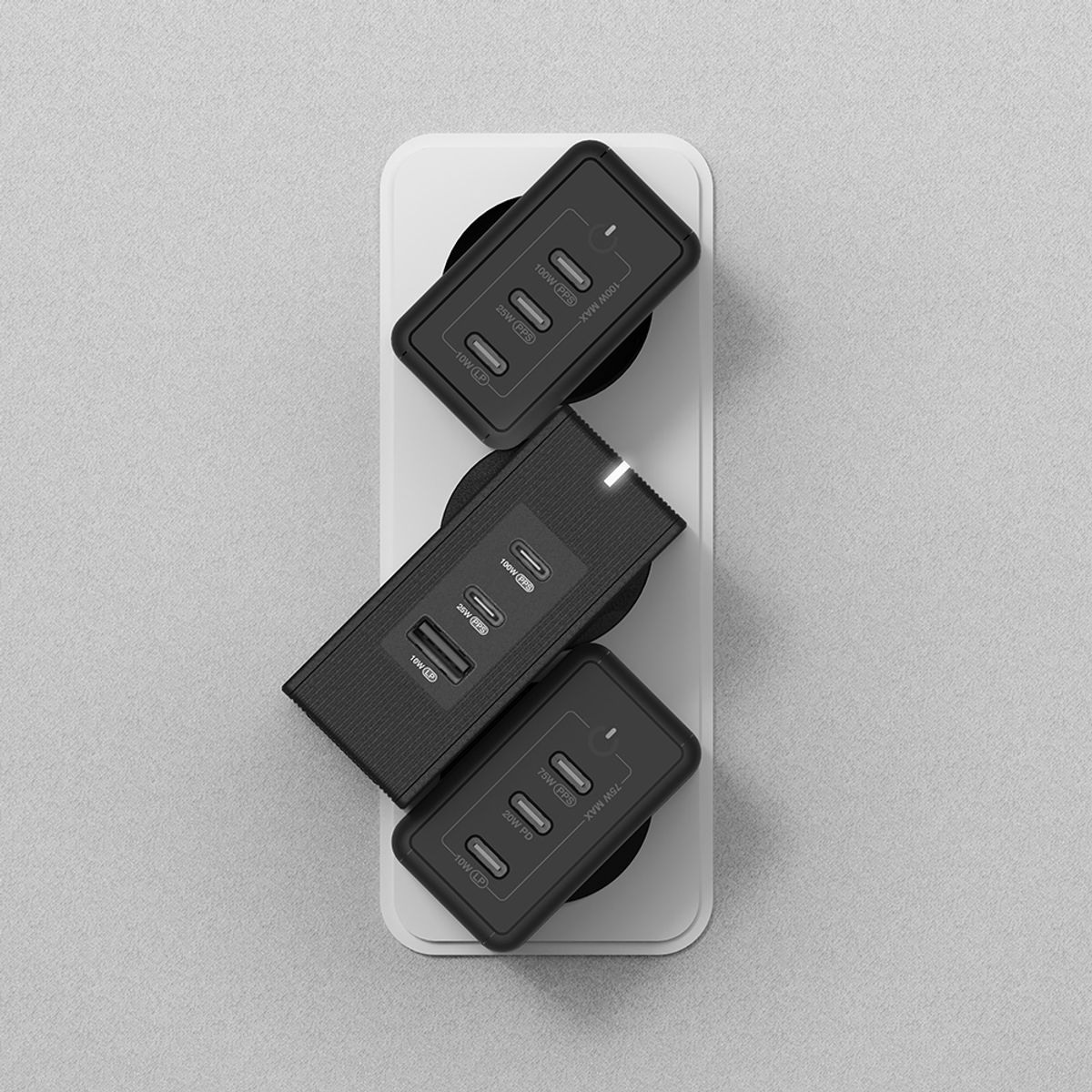아트뮤(ARTMU) USB PD 100W 여행용 접지 멀티 초고속충전기 GT110 블랙