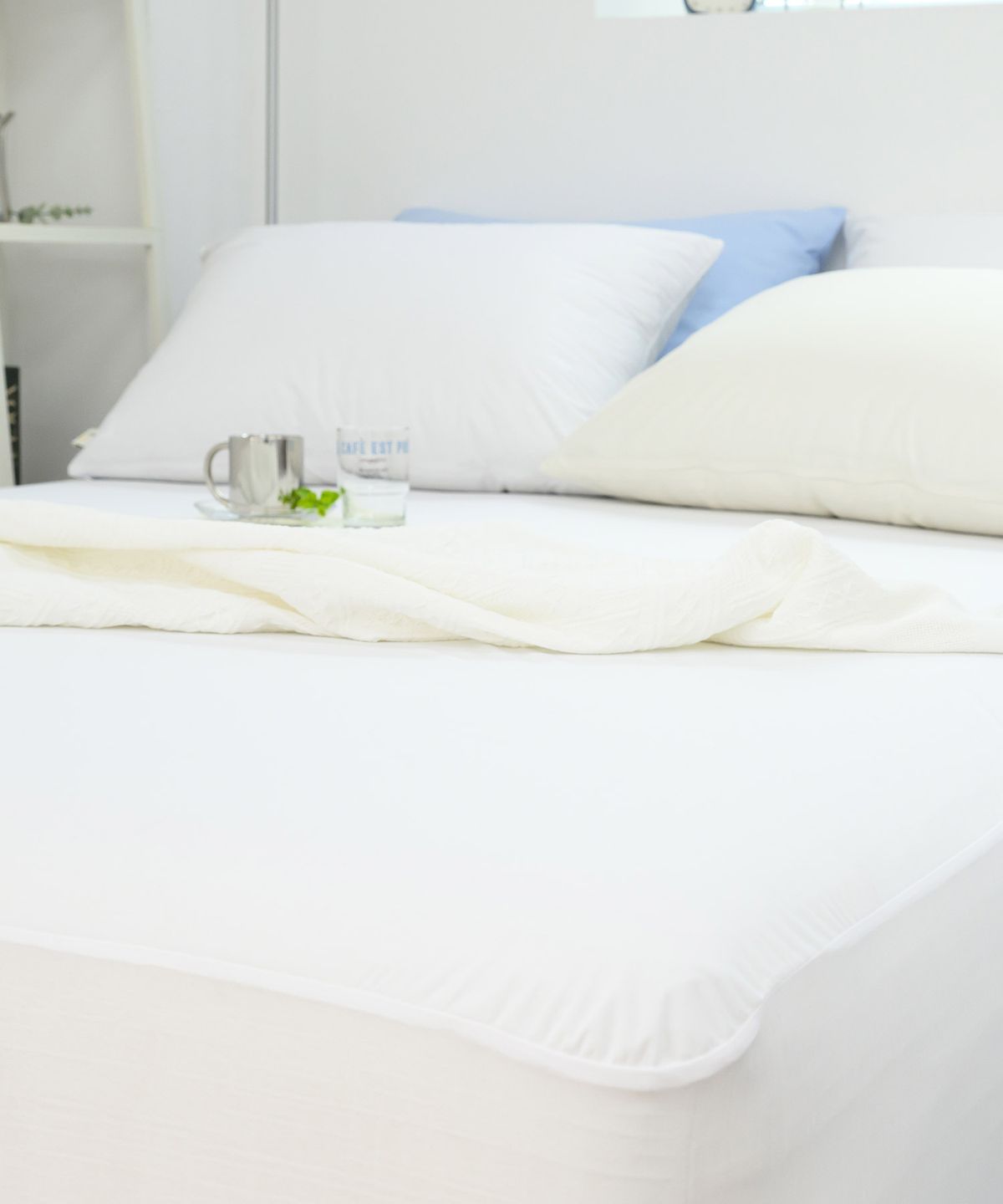샤이닝홈(SHININGHOME) 더블리 스웨트 생활방수 매트리스커버 (S/SS/Q/K) 4size 3컬러
