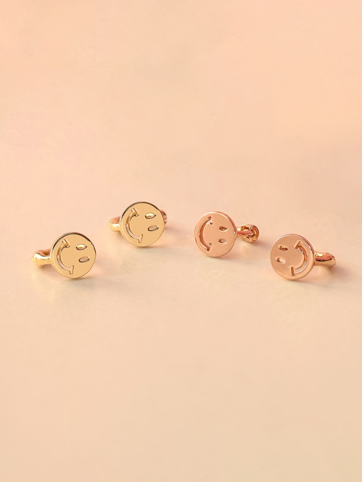 미니멀피어싱(MINIMALPIERCING) 14K 18K 해피 스마일 연골 원터치 귀걸이