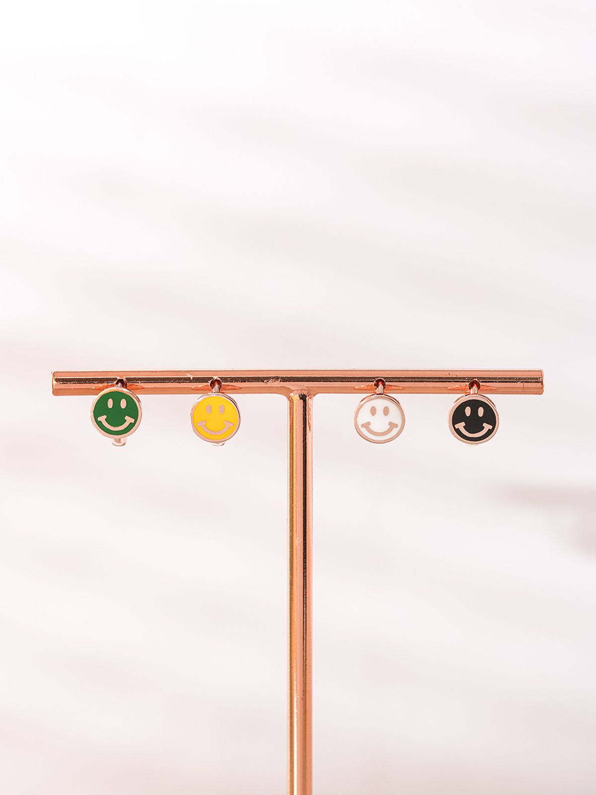 미니멀피어싱(MINIMALPIERCING) 14K 18K 컬러풀 스마일 연골 원터치 귀걸이