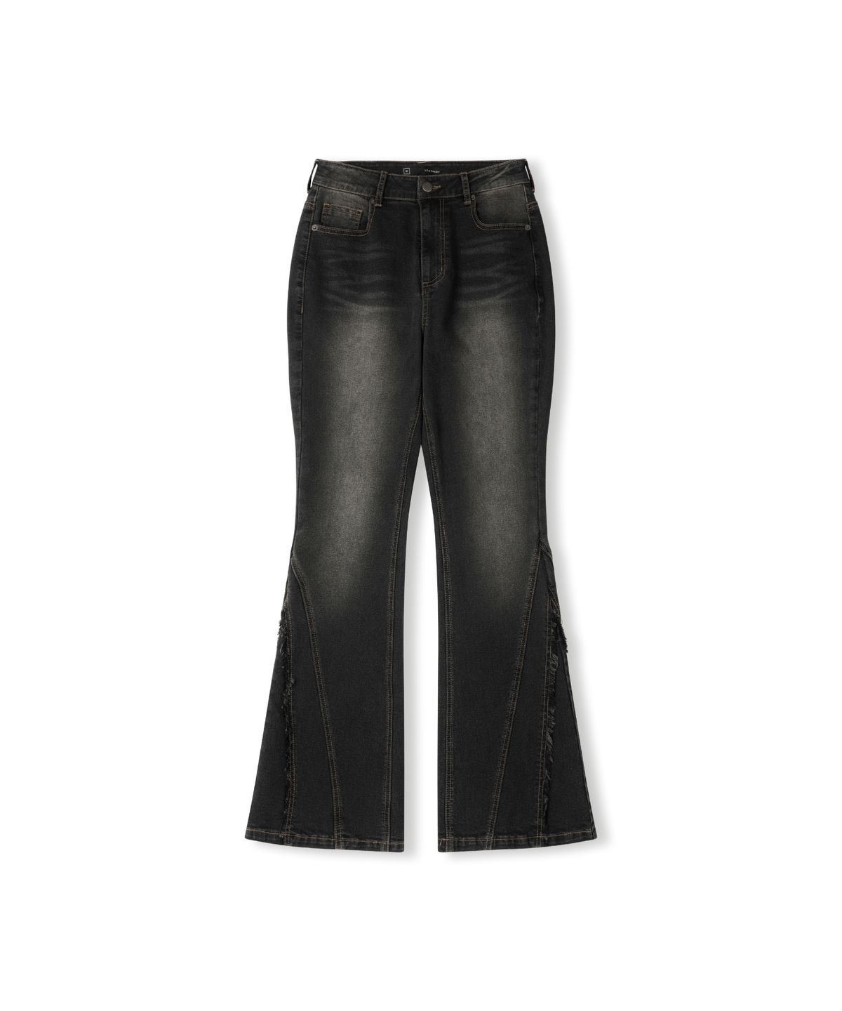 레더리(LEATHERY) 웨스턴 테슬 부츠컷 데님팬츠 [BLUE]