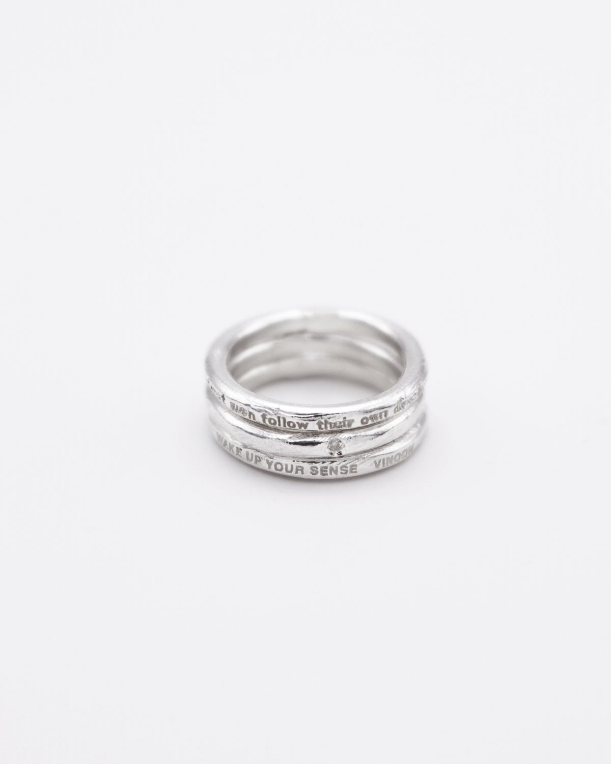 빈움(VINOOM) vintage letter ring (3 세트)