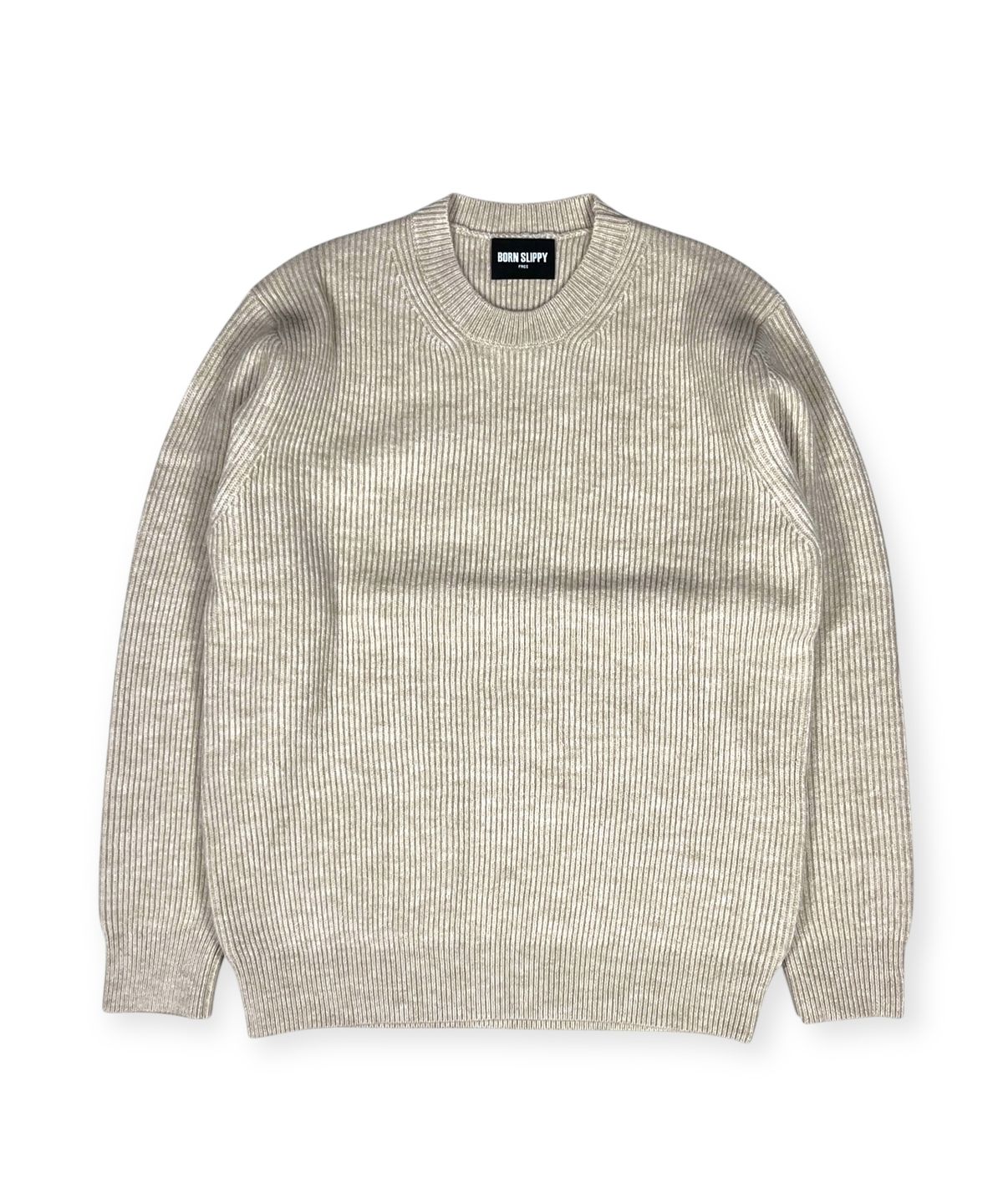 본슬리피(BORN SLIPPY) Soft Hachi Cushion Round Knit (Beige)