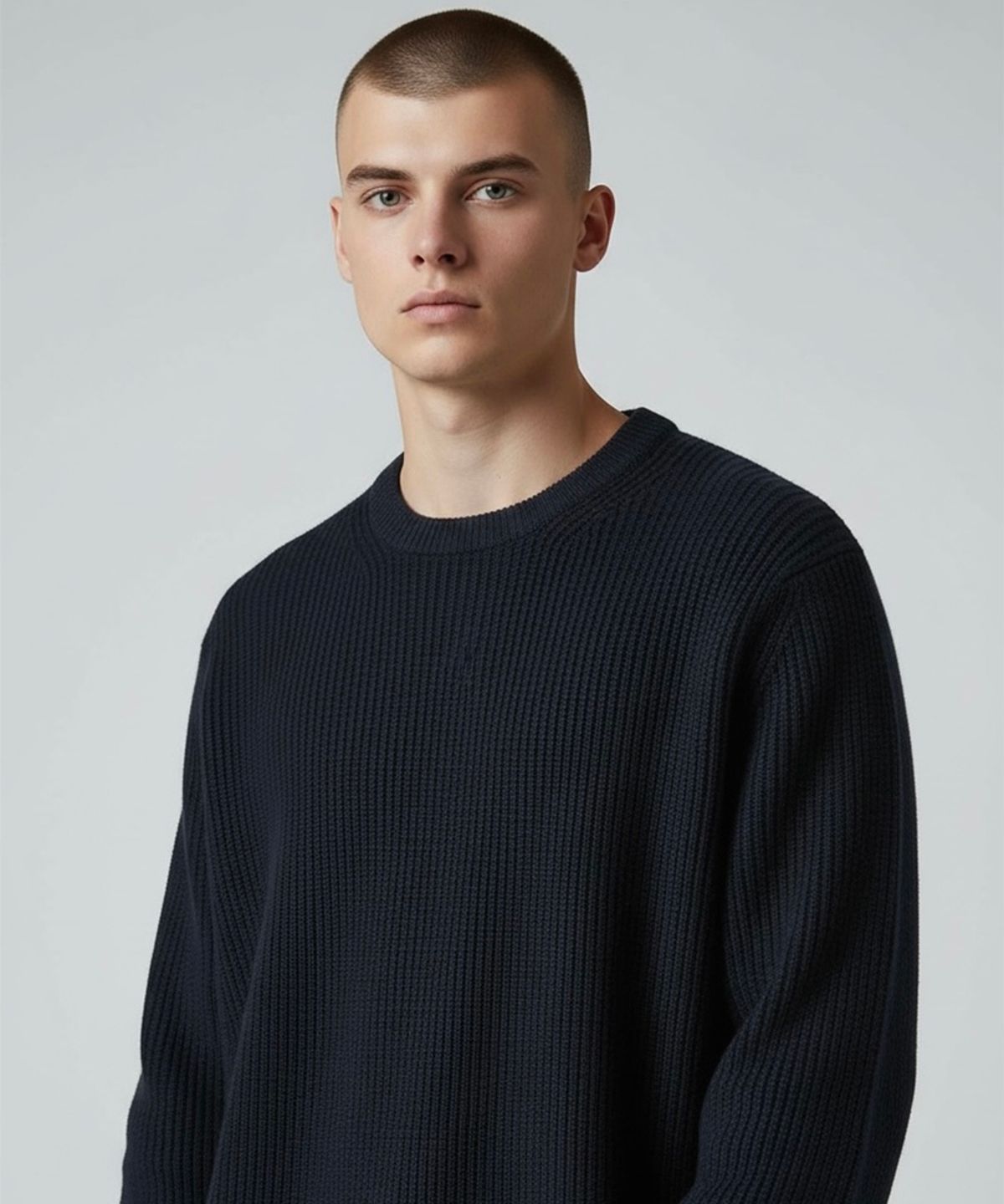 본슬리피(BORN SLIPPY) Soft Hachi Cushion Round Knit (Black)