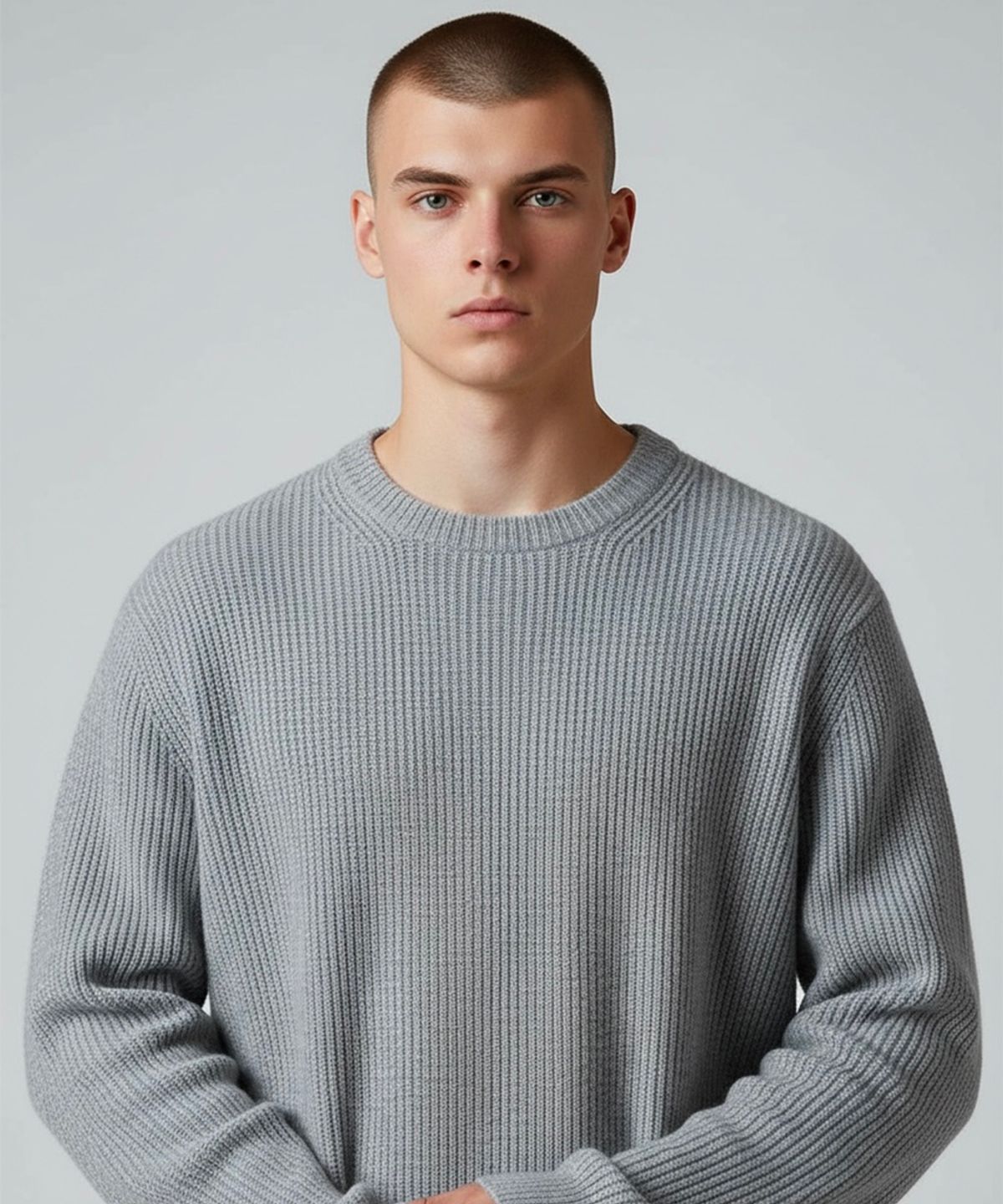 본슬리피(BORN SLIPPY) Soft Hachi Cushion Round Knit (Gray)