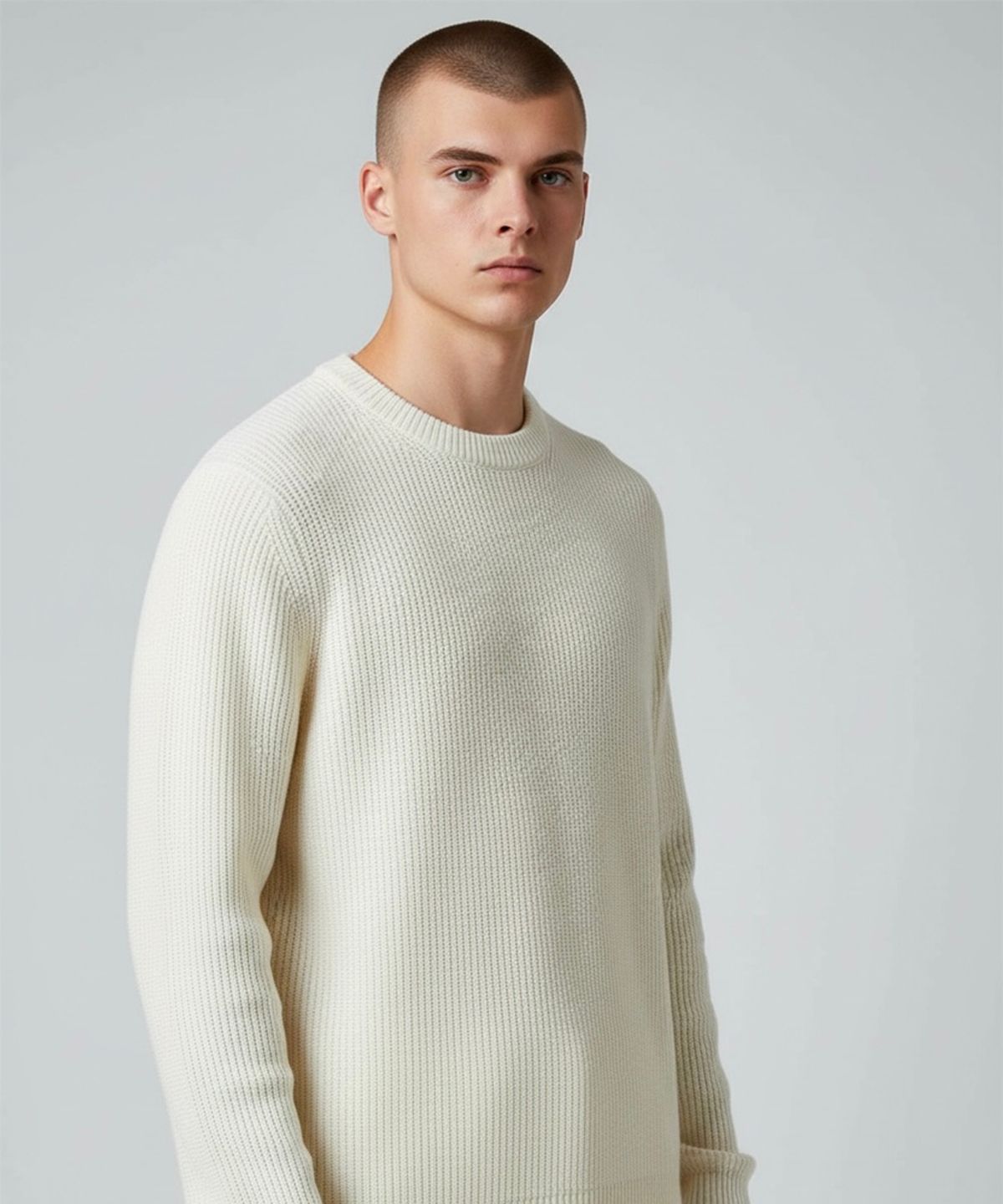 본슬리피(BORN SLIPPY) Soft Hachi Cushion Round Knit (Ivory)