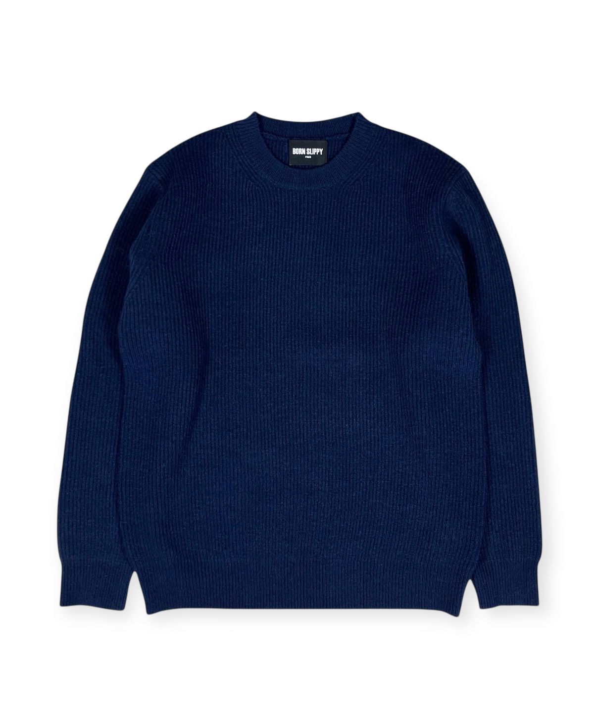 본슬리피(BORN SLIPPY) Soft Hachi Cushion Round Knit (Navy)