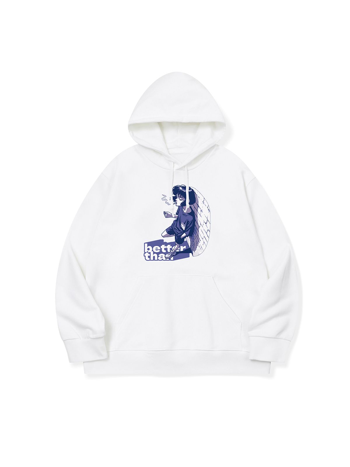 베러댄88(BETTERTHAN88) bth50 오늘도 고독 한 스푼 그래픽 후드티
