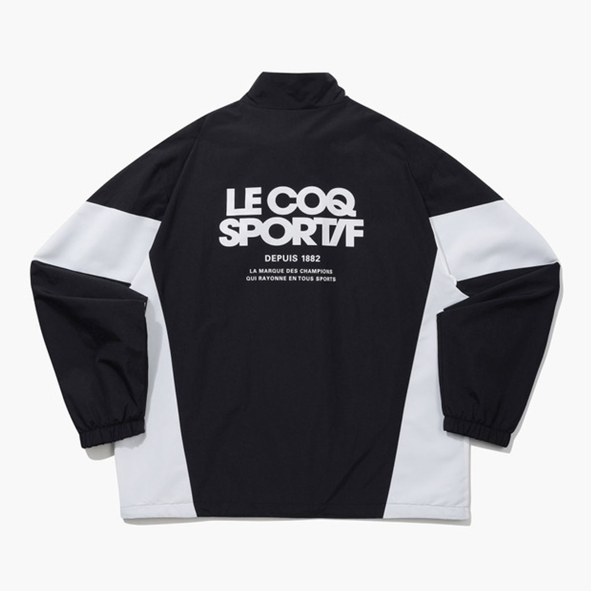 르꼬끄(LECOQ) 컬러블록 메쉬 자켓 - 블랙(QQ123LJK18)