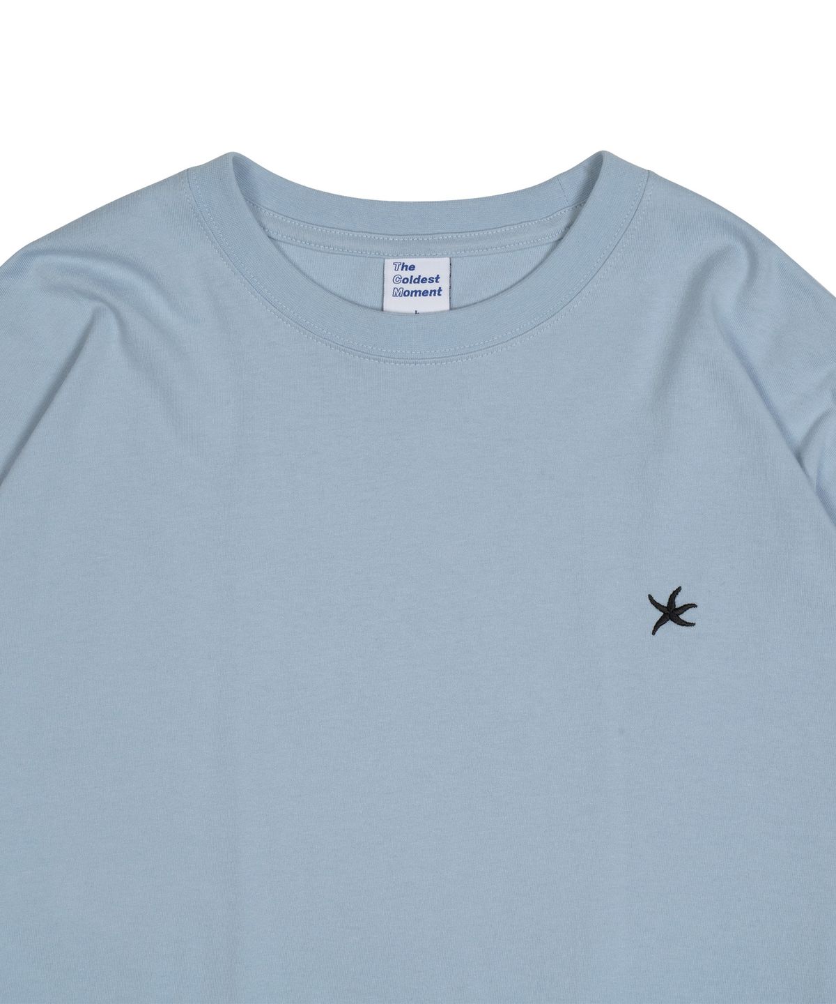 더콜디스트모먼트(THE COLDEST MOMENT) TCM starfish mini logo long sleeve (sky blue)