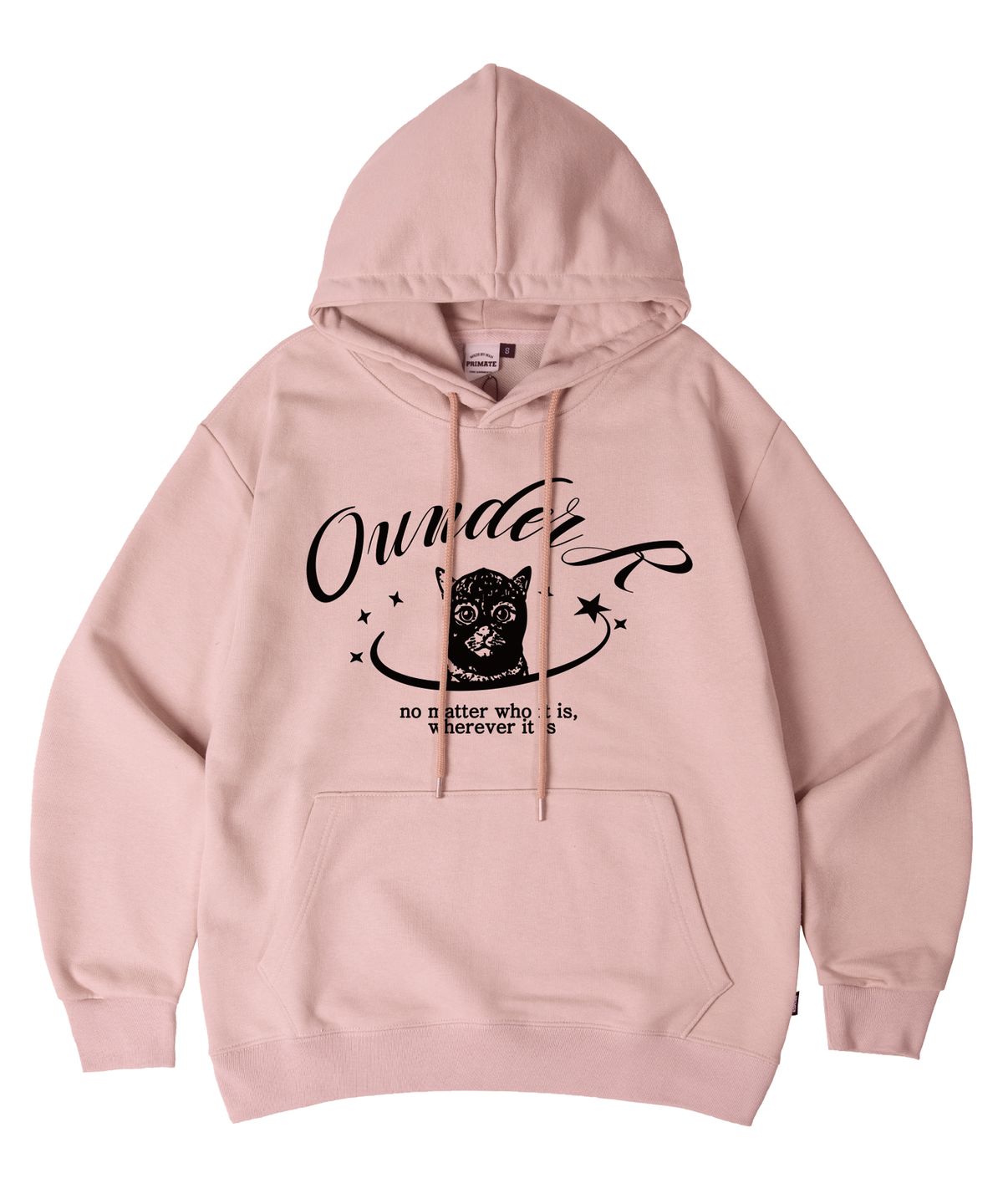 오언더알(OUNDERR) STAR CAT 오버핏 후드 티셔츠 5 COLORS [기모]