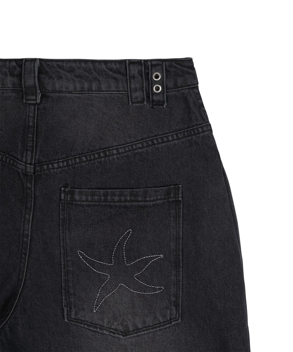 더콜디스트모먼트(THE COLDEST MOMENT) TCM starfish denim pants (black)