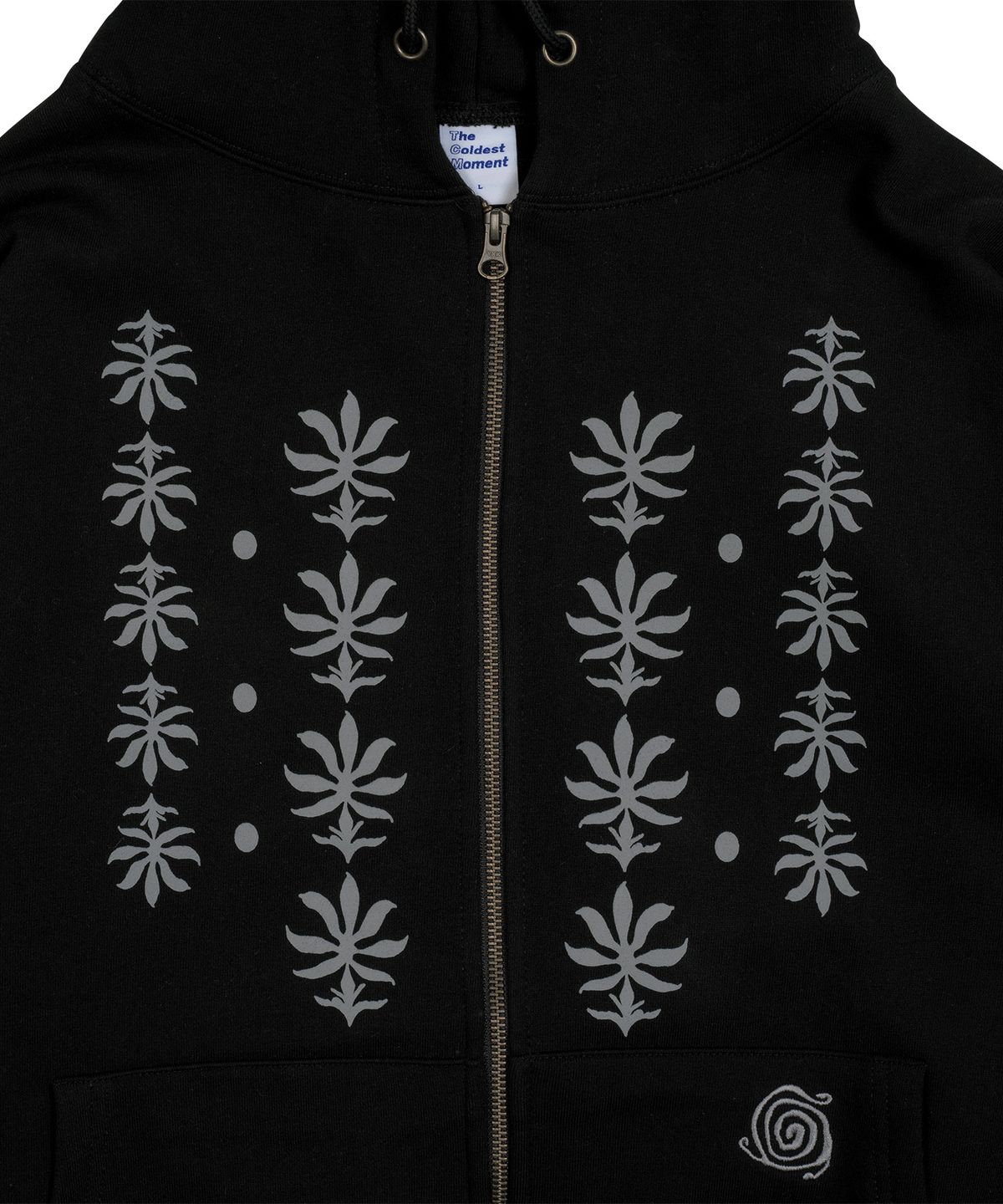 더콜디스트모먼트(THE COLDEST MOMENT) TCM ethnic hooded zip-up (black)