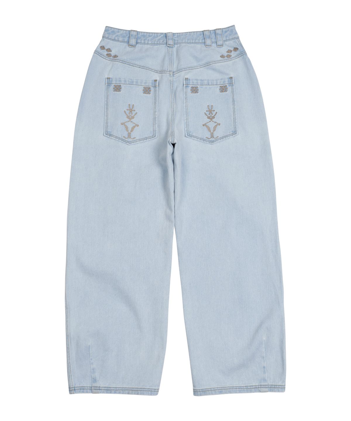 더콜디스트모먼트(THE COLDEST MOMENT) TCM ethnic denim pants (light blue)