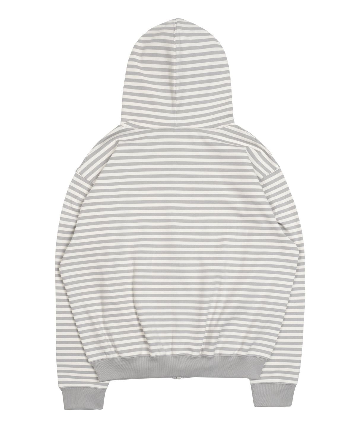 더콜디스트모먼트(THE COLDEST MOMENT) TCM stripe hooded zip-up (grey/whiteivory)
