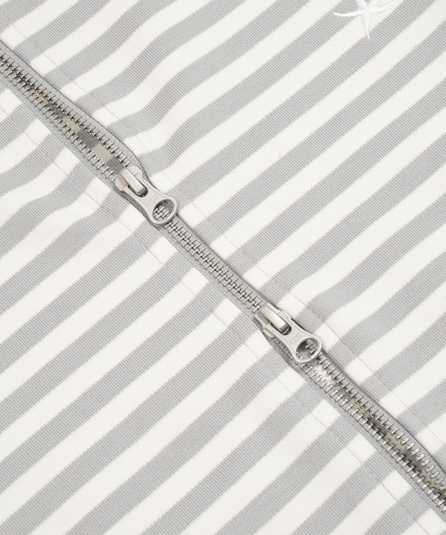 MUSINSA | THE COLDEST MOMENT TCM stripe hooded zip-up (grey