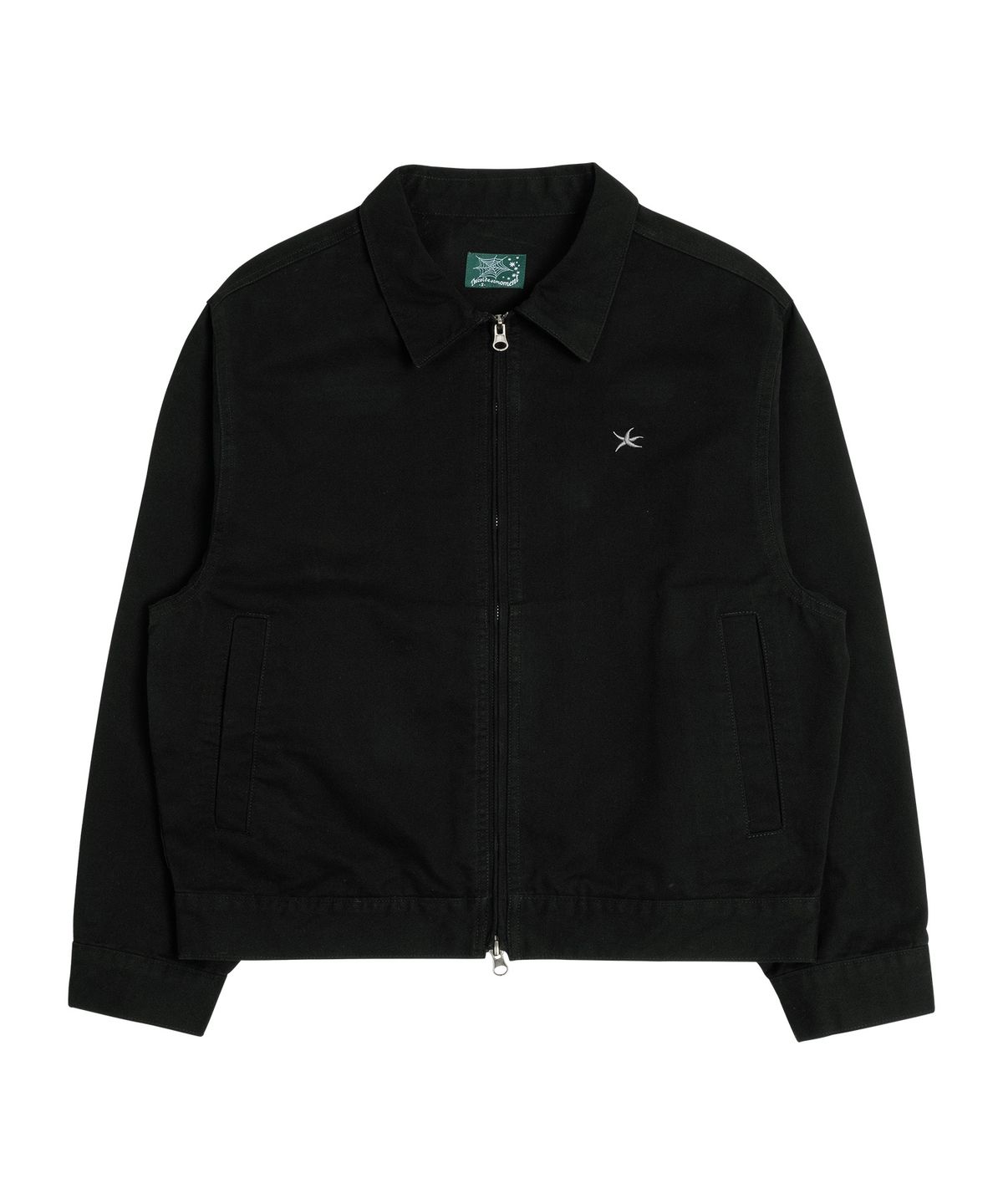 더콜디스트모먼트(THE COLDEST MOMENT) TCM washed mini logo jacket (black)